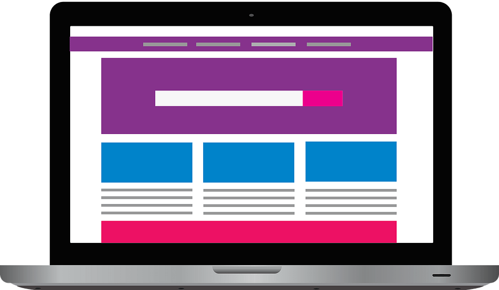 Computer che mostra e-commerce