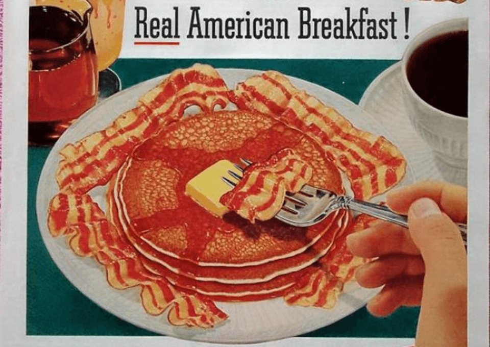 Edward Bernays colazione tipica americana